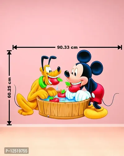 Prime Home Decor Micky Mouse & Pluto ( Disney Cartoons) 3D Wall Stickers in hd quality-DW-98L-thumb4