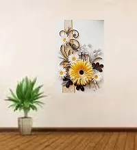 Prime Home Decor 3D Beautiful Yellow Flower HD Wall Poster | Wall Covring Size 12 inch X 18 Inch | Multicolor Wall Poster-thumb3