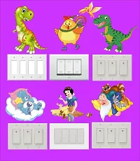 Prime Home Decor Dinosaur with Cute Princess and Cartoons Switch Panel Sticker for Home D?cor-SWK-26-thumb2