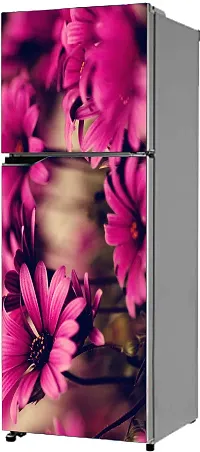 Prime Home Decor Beautifull Flower Fridge Wall Sticker for Double Single Door Sticker (PVC Vinyl)FZ-015-thumb2