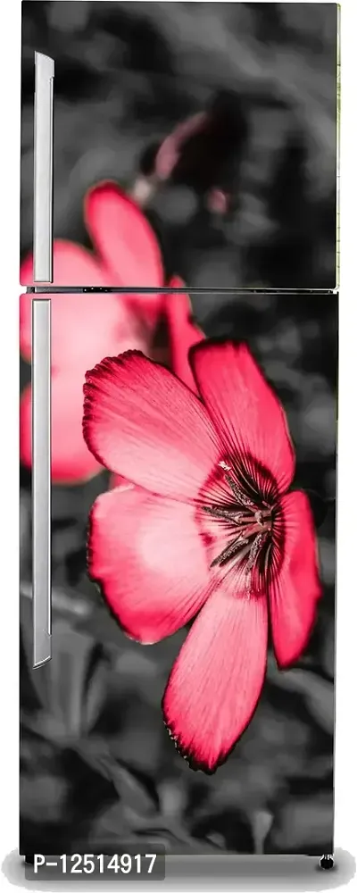 Prime Home Decor Beautifull Flower Fridge Wall Sticker for Double Single Door Sticker (PVC Vinyl)FZ-040-thumb0