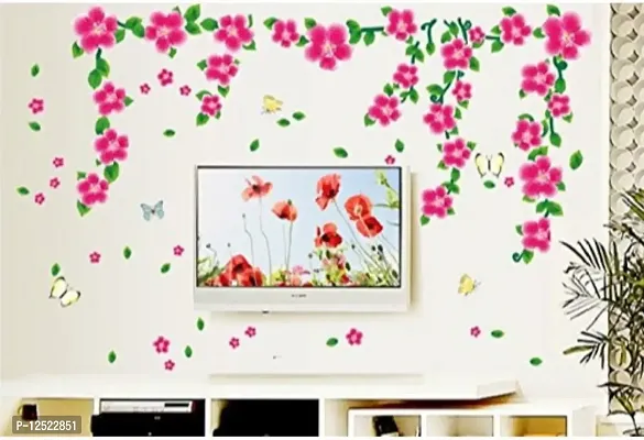 Prime Home Decor UberLyfe Dark Pink Flower Wall Sticker-WS-1105