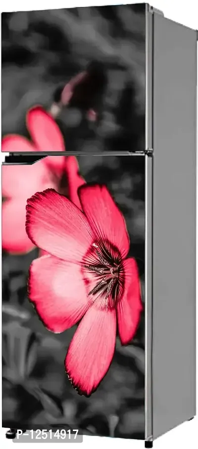 Prime Home Decor Beautifull Flower Fridge Wall Sticker for Double Single Door Sticker (PVC Vinyl)FZ-040-thumb3