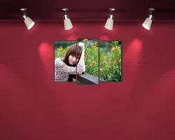 Prime Home Decor Beautiful Girl with Flower Wall Poster(Multicolor PVC Vinyl)-thumb2