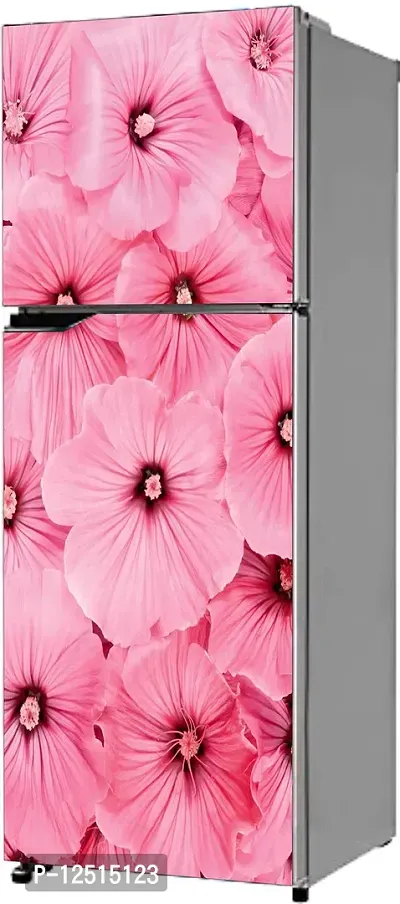 Prime Home Decor Beautifull Flower Fridge Wall Sticker for Double Single Door Sticker (PVC Vinyl)FZ-041-thumb3