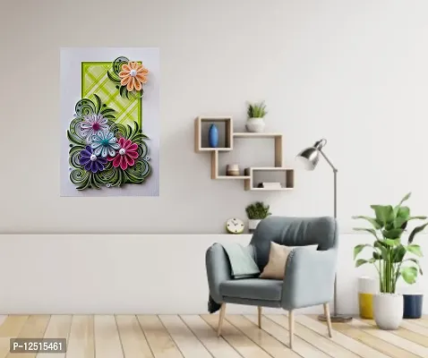 Prime Home Decor 3D Look Decorative Multicolor Flower with Frames HD Wall Poster | Wall Covring Size I | Multicolor Wall Poster-POSTERXL46-thumb3