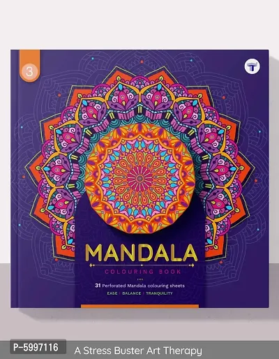 Mandala Colouring Books for Adults Adult Colouring Book with Tear Out Sheets DIY Acitvity and Advanced Colouring Book for Relaxation