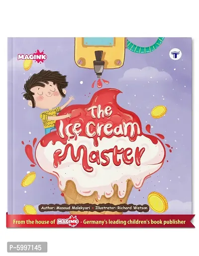 Bedtime Story Book for Kids in English The Ice Cream Master Picture Story Importance of Hardwork and Never Giving up Illustrated Story Book-thumb0