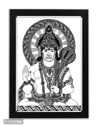 Black And White Illustration Of The Indian Hanuman Deity Royalty Free SVG,  Cliparts, Vectors, and Stock Illustration. Image 93637060.