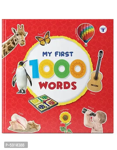 Book for Kids | My First 1000 Words Book, Early Learning Book for Kids | Words and Pictures Book | Shapes, Colours, Animals, Fruits, Vegetables, Body Parts, Things and Objects Around us-thumb0