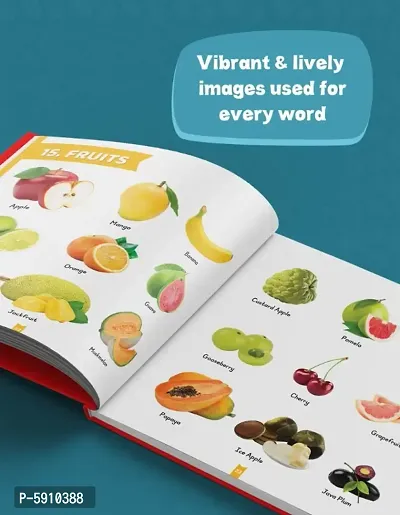Book for Kids | My First 1000 Words Book, Early Learning Book for Kids | Words and Pictures Book | Shapes, Colours, Animals, Fruits, Vegetables, Body Parts, Things and Objects Around us-thumb2