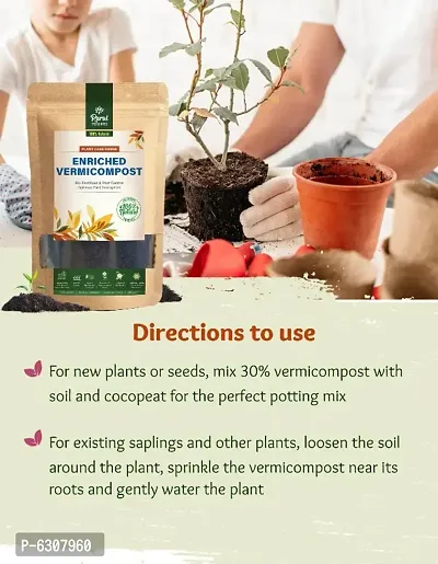 Vermicompost Fertilizer For Plants|100% Natural Organic Earthworm Vermicompost, Pack of 2-thumb4