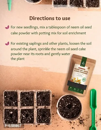 Organic Fertilizers | Neem Oil Seed Cake Powder for All Plants Fertilizer, Pack of 2-thumb4