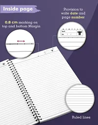 Spiral Notebooks Single Line 300 Pages A4 Size Copy Writing Notebook Pack of 5-thumb2