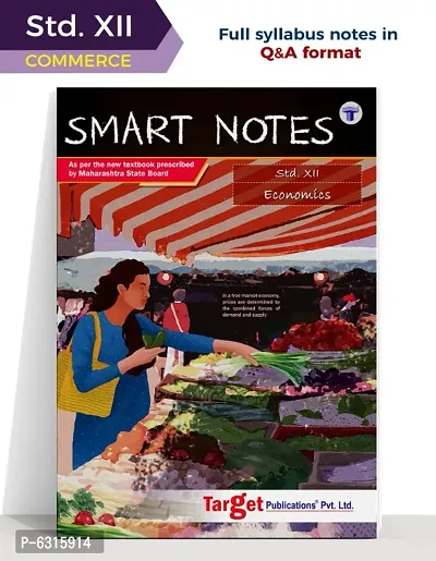 Std 12 Economics Book | Eco | SYJC Commerce, Science and Arts Guide | Smart Notes | HSC Maharashtra Board | Based on the Std 12th New Syllabus [Paperback] Content Team at Target Publications-thumb0