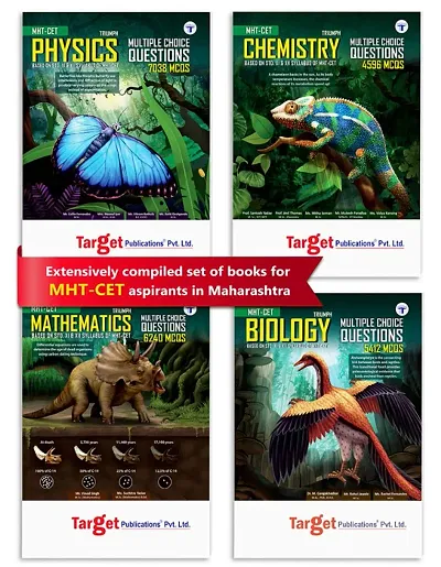 MHT CET Triumph Physics Chemistry Maths Biology (PCMB) MCQ Books for Engineering and Pharmacy Entrance Exam | Based on relevant chapters of 11th and 12th Syllabus of Maharashtra Board | 4 Books