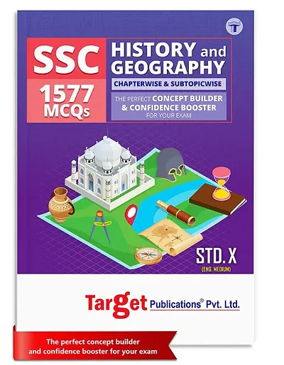 Std 10 History and Geography MCQs Book | 1577 MCQs Chapterwise and Subtopicwise | SSC English Medium | Includes Quick Review and Topic Test with Solutions for Maharashtra State Board