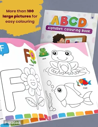 ABCD Alphabet Colouring Book and Blossom Vegetable Colouring Book | Learn And Practice To Draw And Color Alphabets |Drawing Book For Toddlers, Nursery, Pre School and Primary Children-thumb3