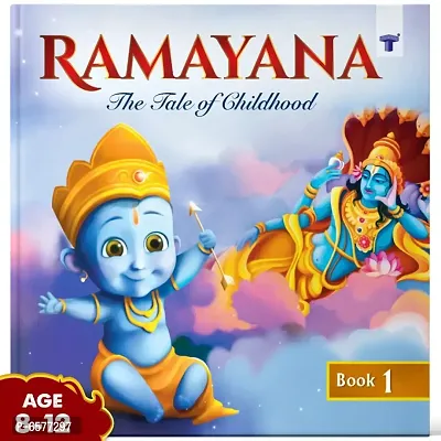 Ramayana Book For Children - The Tale of Childhood | Illustrated Story Books | Moral Story Books in English | Mythology Tales | Book 1-thumb0