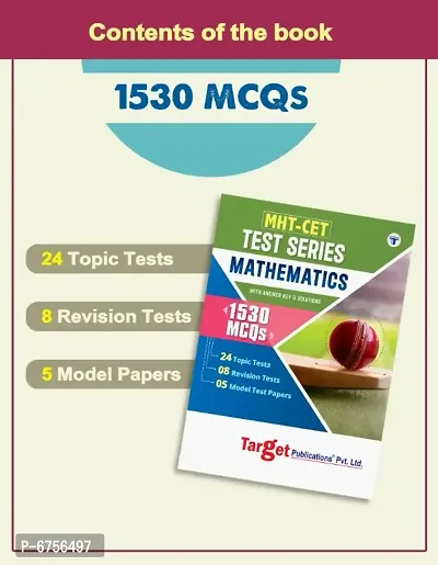 MHT-CET Maths Test Series Book for Engineering and Pharmacy Exam | MHT CET Entrance Exam Book  | Includes 1530 MCQs with Answers and Solutions, Topic Test, Model Test Paper and Revision Test-thumb2