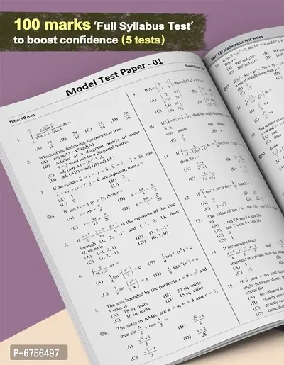 MHT-CET Maths Test Series Book for Engineering and Pharmacy Exam | MHT CET Entrance Exam Book  | Includes 1530 MCQs with Answers and Solutions, Topic Test, Model Test Paper and Revision Test-thumb5