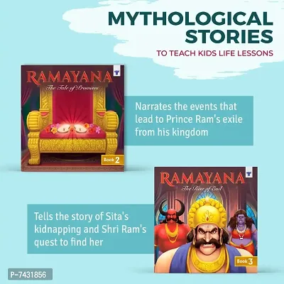 Ramayana for Kids in English | Story Books for Children | Illustrated Bedtime Traditional Story Books for Kids - The Tale of Promises  The Rise of Evil | Indian Mythological Stories | Pack of 2-thumb2