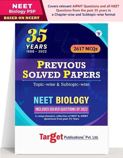 35 Years NEET Biology Previous Year Question Papers with Topicwise Solution | 1988 to 2022 | Biology Study Material | 2617 MCQ Chapterwise Questions | NEET Book for Medical Exam