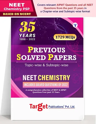 35 Years NEET Chemistry Book | NEET Previous Year Solved Question Papers with Topicwise Solution | 1988 to 2022 | 1729 MCQs Chapterwise Questions | NEET  AIPMT Questions from Past 35 Years