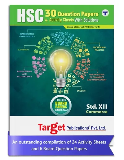 Std 12 Commerce 30 Model Question Papers  Activity Sheets With Solutions| BK, ECO, Maths, SP, OCM  English | Latest Paper Pattern of HSC Maharashtra Board | Board Question Papers with Solutions