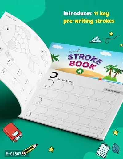 Writing Practice Book Set For Preschooler : Pack Of 6 Books : Capital Letters, Small Letters, Patterns and Numbers 1 To 20, Cursive Capital Letters, Cursive Small Letters  Hindi Sulekh (Ka kha Ga)-thumb5