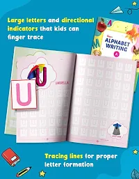 Writing Practice Book Set For Preschooler : Pack Of 6 Books : Capital Letters, Small Letters, Patterns and Numbers 1 To 20, Cursive Capital Letters, Cursive Small Letters  Hindi Sulekh (Ka kha Ga)-thumb1