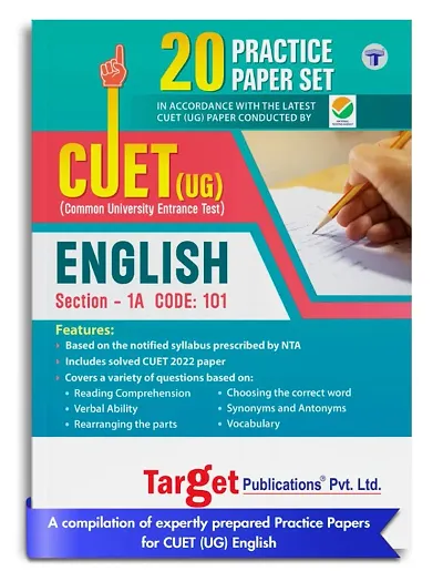 NTA CUET UG English Book| 20 Practice Question Papers With Solution | Common University Entrance Test | Previous Year Solved CUET Papers