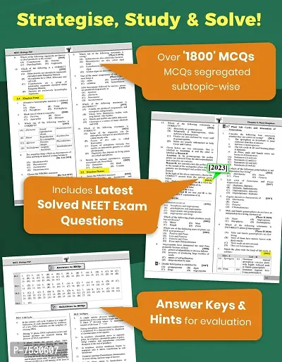 36 Years NEET Biology Previous Year Question Papers with Topic wise Solution | 1988 to 2023 | Biology Study Material | MCQ Chapter wise Questions | NEET Book for Medical Exam-thumb2