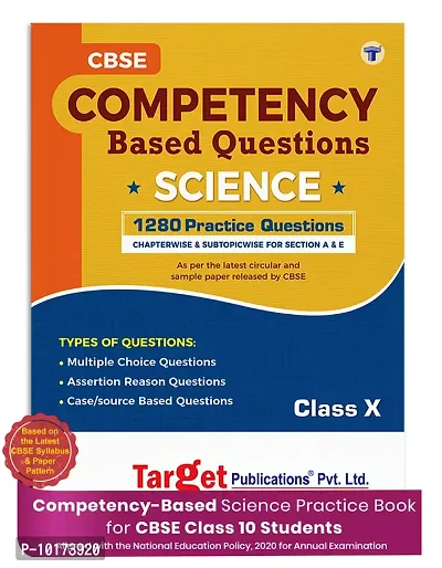 Class 10 CBSE Science Competency Based Questions | Practice Questions Chapter wise  Subtopic wise for Sections A  E | Includes MCQs, Assertion Reason,  Case Based Questions-thumb0