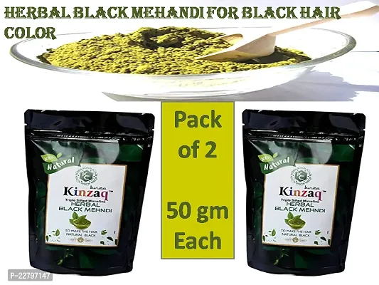 Black henna for grey hair natural hair dye/colour  (soft black ) pack of 2 100 gm