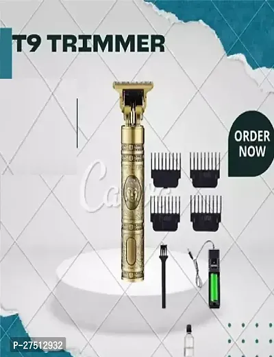 Vintage T9 Professional Golden Metal Body Beard Trimmer-thumb0