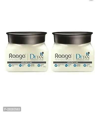 Raaga Professional De-Tan Tan Removal Cream With Kojic  Milk 1000gm Pack of 2-thumb0