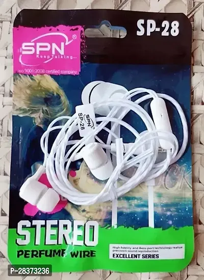 SPN SP-28 Wired Earphone With Mic-thumb0