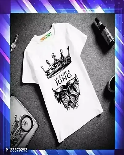 Stylish Polyester Printed T-Shirt For Boys-thumb0