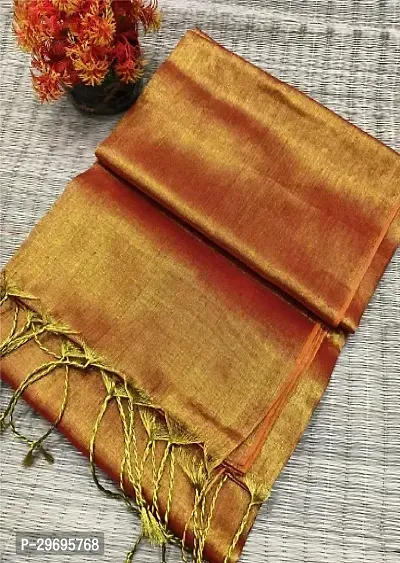 Beautiful Cotton Silk Saree With Blouse Piece-thumb0