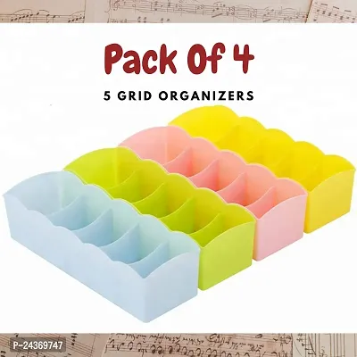 5 Grid Socks Organiser Jewellery Box