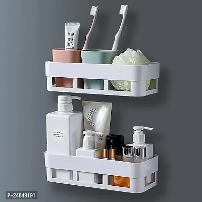 Multipurpose Wall Mount Bathroom Shelf and Rack for Home and Kitchen-thumb0