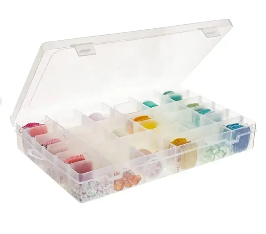 36-Grid Jewellery Box Organizer Set, Perfect for Crystals, Rings, Necklaces, Bracelets, Earrings, and Jewellery-Making Beads(1 Pcs)