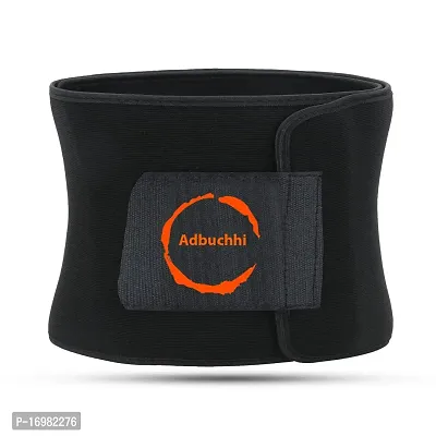 Adbuchhi Black Sweat Belt/Slimming Belt For Men Women Unisex-thumb0