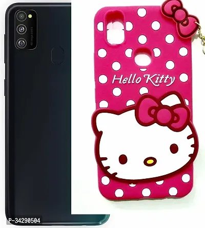 Shock Proof Rubber Back Cover for Samsung Galaxy M31 -SM-M315F - Hello Kitty Pink-thumb3