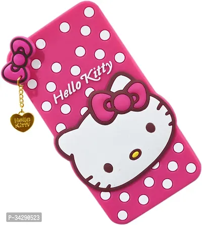 Grip Case Rubber Back Cover for Samsung GalaxyA10s - Hello Kitty Cartoon Case Pink-thumb2