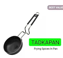 Non-Stick Cookware 6 Piece Set | Kadhai with Steel Lid | Fry Pan | Tadkapan |Saucepan|Dosa Tawa |Free Iron Tadka/ 3knife set/12pcs Spoon set combo Gift | Induction Friendly design | Cool Touch Bakelit-thumb1