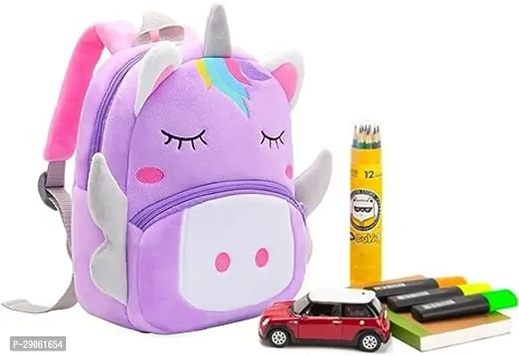 Classic Cartoon Plush School Backpack Bag For Kids-thumb0