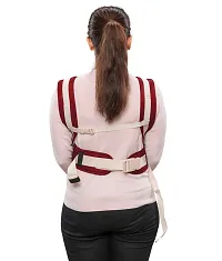 SV Baby Super Comfy Adjustable Baby Carrier 4 in 1 Carry Positions Sling cum Kangaroo Bag with Safety Belt, Buckle Straps and cushioned Leg Support for New-born/Toddler 4 to 24 Months Baby (Maroon-thumb3