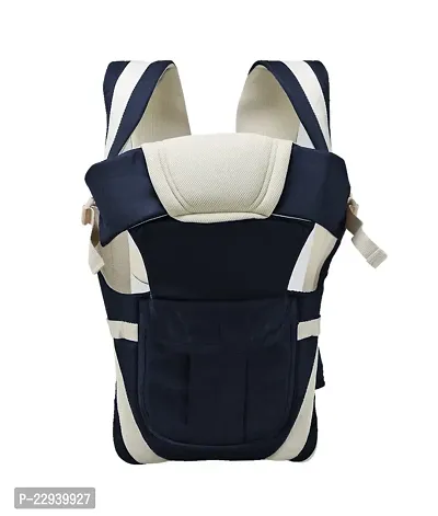 SV BABY Super Comfy Adjustable Baby Carrier 4 in 1 Carry Positions Sling cum Kangaroo Bag with Safety Belt, Buckle Straps and cushioned Leg Support for New-born/Toddler 4 to 24 Months Baby (Navy Blue)-thumb3